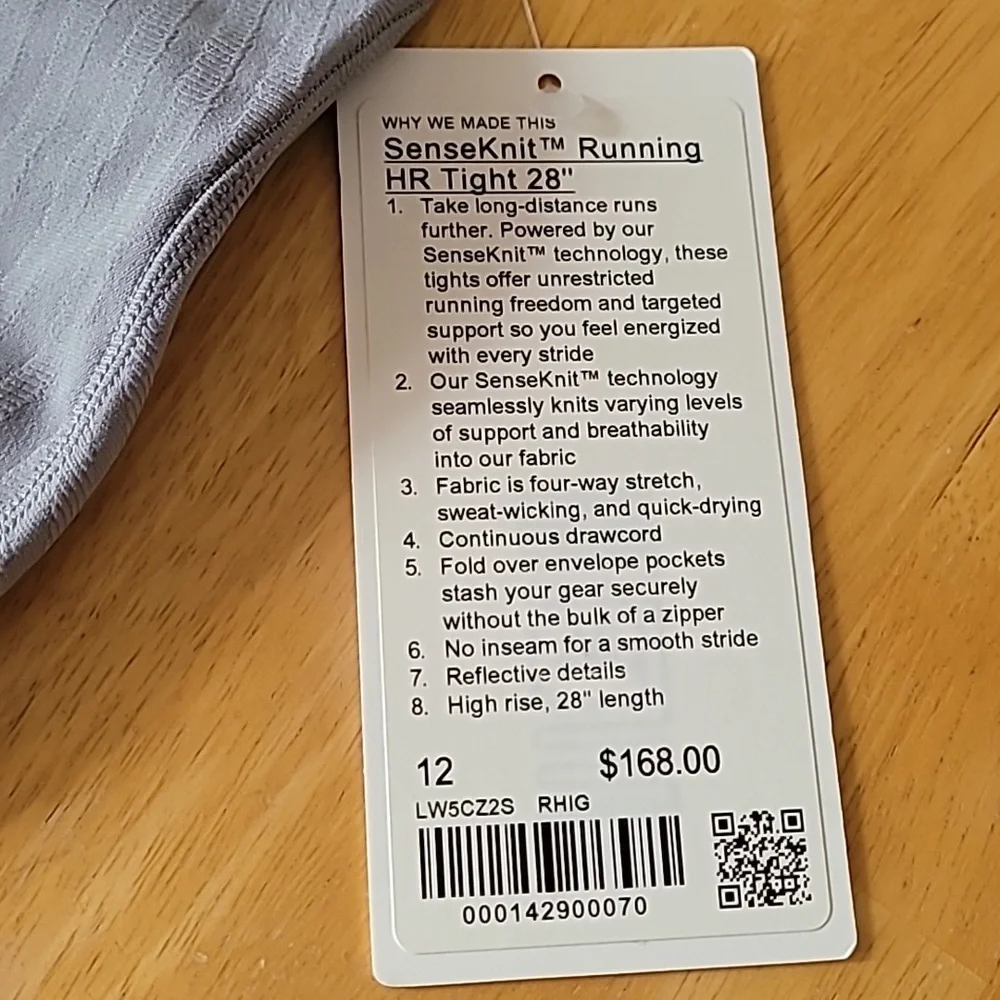 lululemon SenseKnit Running High-Rise Tight 28